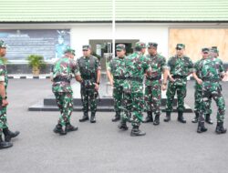 Usai Dinas Cuti Lebaran, Korem 044/Gapo Awali dengan Apel Pengecekan dan Silaturahmi