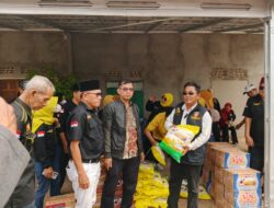 Sambangi Korban Kebakaran di Kemang Agung, GBR Sriwijaya Salurkan Bantuan Sembako