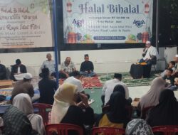 Diguyur Hujan Tiga Tahun Berturut-turut, Halal Bihalal RT 04/18 Duta Mekar Asri Tetap Penuh Kebersamaan