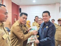 Pemerintah Kabupaten Muba Salurkan Cadangan Pangan Di Lima Desa Rentan Rawan Pangan
