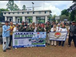 Barisan 8 Center Jakarta Timur Kolaborasi Wujudkan Jakarta Bersih 2026 di BKT Malaka