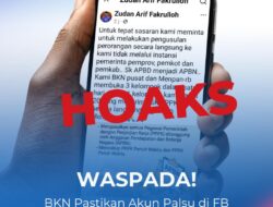 BKN Pastikan Akun Palsu di FB Catut Nama Prof. Zudan Sebar Informasi Hoaks PPPK 