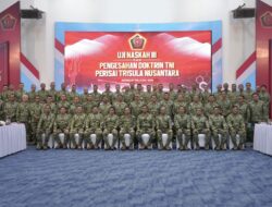 Panglima TNI Pimpin Pengesahan Doktrin “Perisai Trisula Nusantara”, Tegaskan Adaptasi TNI Hadapi Perang Modern