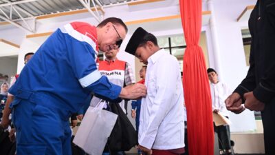 Pertamina Tebar Kepedulian di Banyuwangi, Ratusan Anak Terima Bantuan Pendidikan dan Santunan