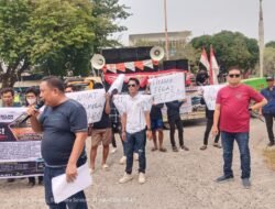 Gabungan LSM, Ormas, dan Aktivis Demo di DPRD Muba, Minta Usut Tuntas Dugaan Pencemaran Lingkungan Oleh PT DSSP Power Sumsel dan PT TDM