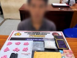 Satresnarkoba Polres Banyuasin Amankan Pria Bawa 101 Gram Sabu dan 70 Butir Ekstasi