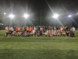 Dir Intelkam Polda Sumsel Hadiri Fun Game Mini Soccer Cipayung Plus, Suasana Makin Semarak