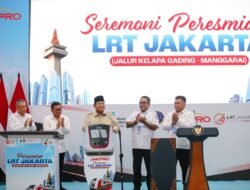 Prabowo Resmikan LRT Kelapa Gading–Manggarai, Tempuh 12,2 Km dalam 28 Menit