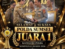 Nobar Kompolnas Awards 2026, Polres Banyuasin Saksikan Polda Sumsel Raih Juara 1 Kategori Polda
