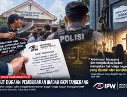 IPW Adukan Dugaan Pembubaran Ibadah GKPI Tangerang ke Bareskrim, Soroti Ancaman Sajam