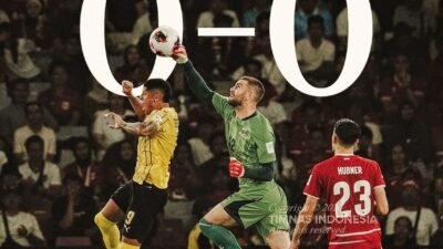 Garuda Tertekan! Main 10 Pemain, Indonesia Masih Imbang 0-0 Lawan Malaysia
