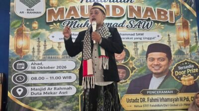 Maulid Nabi di Masjid Ar-Rahmah, Momentum Meneladani Akhlak Rasulullah dan Memperkuat Kebersamaan